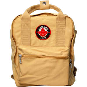 Backpack Medium Size Khaki with Canada Maple Leaf Patch 12L