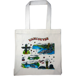 Tote Bag 13x13inch - Vancouver Sketch(CB022) Tote Bag 13x13inch - Vancouver Sketch