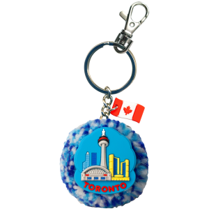 Pom Pom PVC Keychain - Toronto - Bluecascade