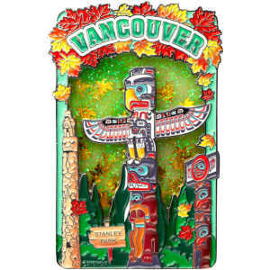 Liquid Motion Magnet - Vancouver Totem Pole