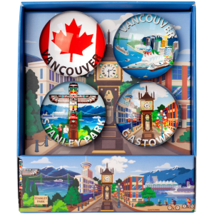 Crystal Magnets Set - Vancouver