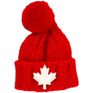 Pom Pom PVC Magnet - Red Toque