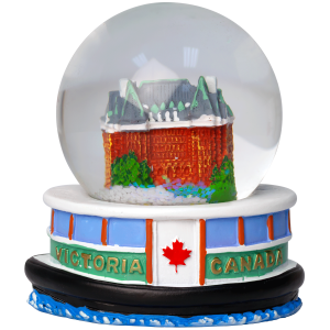 Snow Globe - Victoria Harbour Ferry with Empress Hotel 45mm